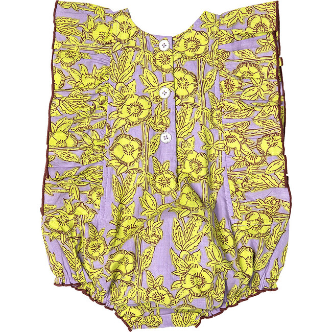 Baby Girls Katniss Bubble, Lavender Stem Floral - Onesies - 7