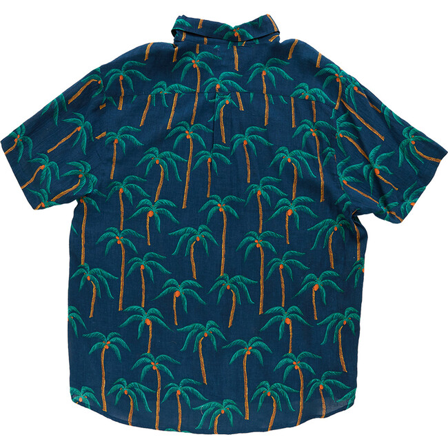 Mens Jack Shirt, Navy Palm Trees - Shirts - 3