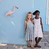 Girls Taylor Dress, Pink Chickens - Dresses - 2