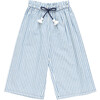 Girls Theodore Pant, Blue Skinny Stripe - Pants - 1 - thumbnail