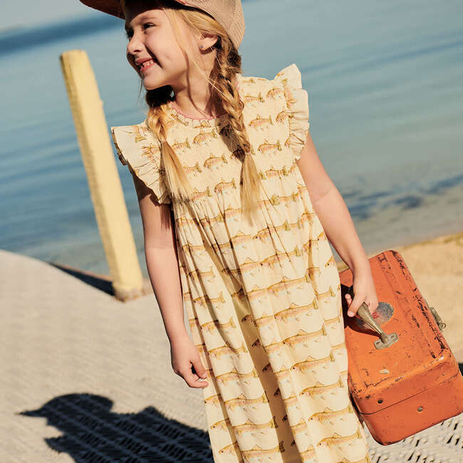 Girls Stevie Dress, Rainbow Trout - Dresses - 2
