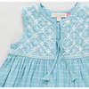 Girls Jade Dress, Blue Tattersall - Dresses - 2