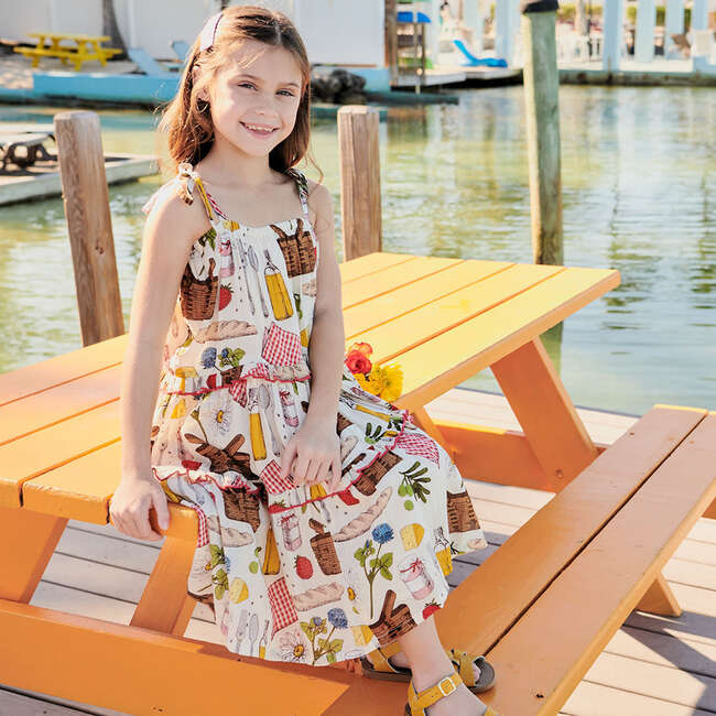 Girls Garden Dress, Parisian Picnic - Dresses - 2