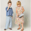 Girls Theodore Pant, Blue Skinny Stripe - Pants - 3