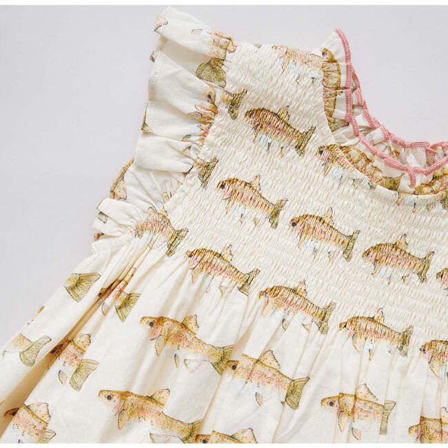 Girls Stevie Dress, Rainbow Trout - Dresses - 4