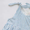 Girls Taylor Dress, Blue Skinny Stripe - Dresses - 4