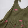 Girls Taylor Dress, Olive Bows - Dresses - 4