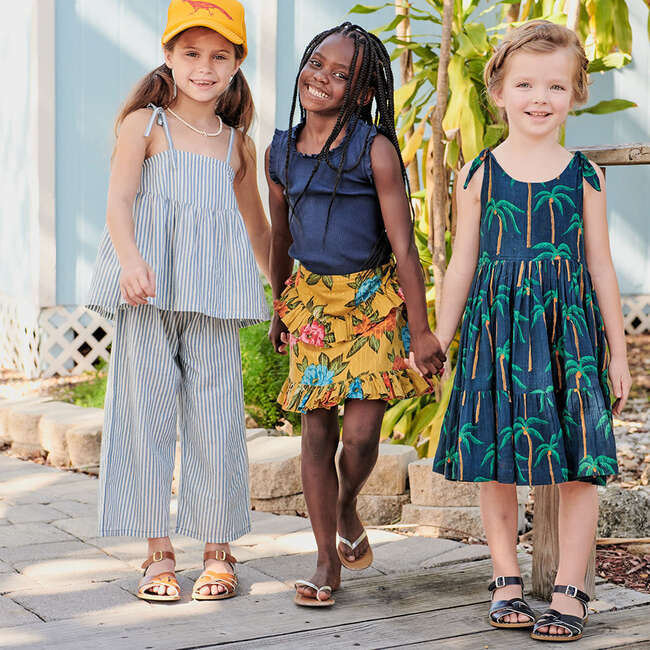 Girls Suzanne Skirt, Hawaiian Floral - Skirts - 3