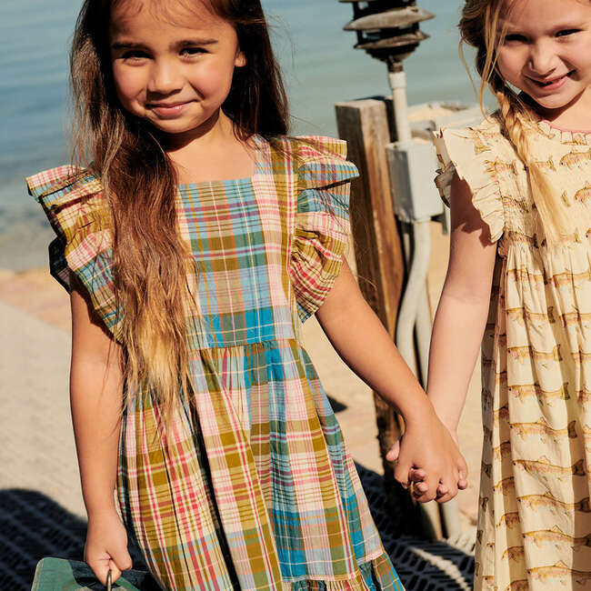 Girls Elsie Dress, Hawaiian Madras - Dresses - 2