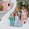 Girls Taylor Dress, Blue Skinny Stripe - Dresses - 5