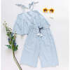 Girls Theodore Pant, Blue Skinny Stripe - Pants - 5
