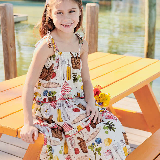 Girls Garden Dress, Parisian Picnic - Dresses - 5