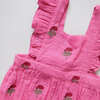 Baby Girls Emerald Bubble, Hot Pink Flowers - Onesies - 3