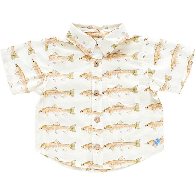 Baby Boys Jack Shirt, Rainbow Trout - Shirts - 1