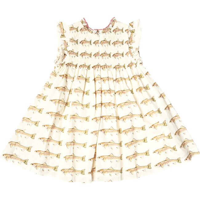 Girls Stevie Dress, Rainbow Trout - Dresses - 7