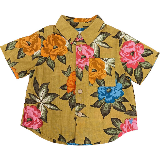 Baby Boys Jack Shirt, Hawaiian Floral - Shirts - 1