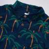 Baby Boys Jack Shirt, Navy Palm Trees - Shirts - 2 - thumbnail
