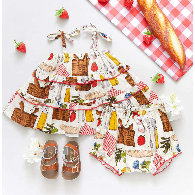 Baby Girls Garden 2-Piece Set, Parisian Picnic - Mixed Apparel Set - 4