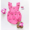Baby Girls Emerald Bubble, Hot Pink Flowers - Onesies - 6