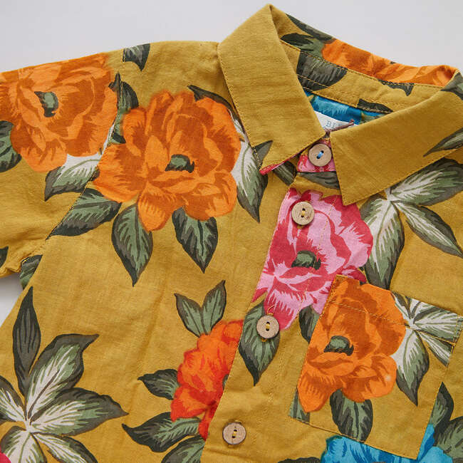 Baby Boys Jack Shirt, Hawaiian Floral - Shirts - 2