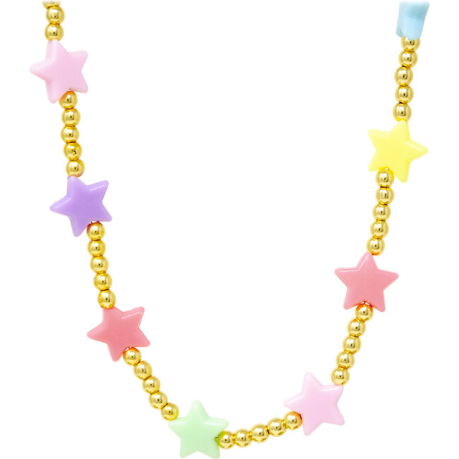 Star Bead Necklace, Multicolors