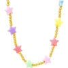 Star Bead Necklace, Multicolors - Necklaces - 1 - thumbnail