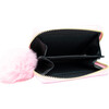 Shiny Mermaid Scale Wallet With Removable Pom Pom, Pink - Bags - 2