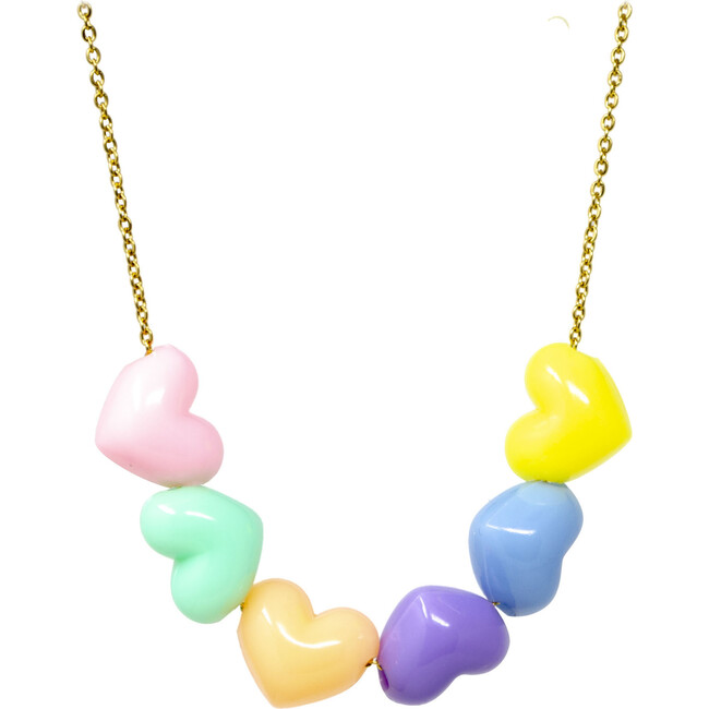 Jumbo Heart Necklace, Multicolors