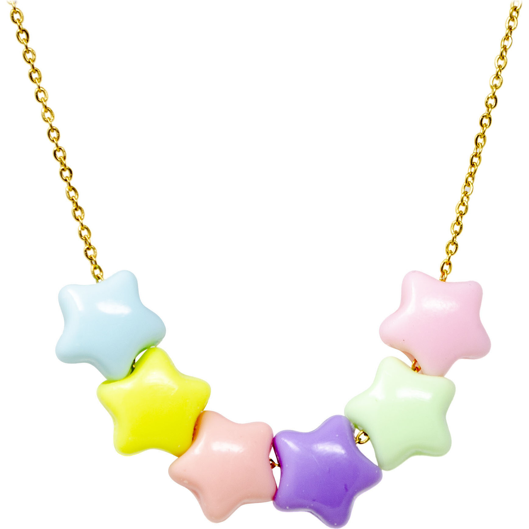 Jumbo Star Necklace, Multicolors - Necklaces - 1