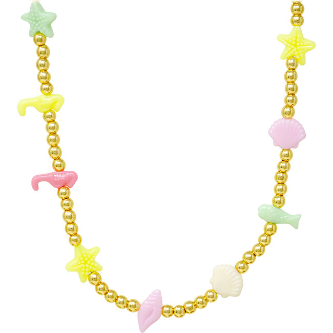 Under The Sea Bead Necklace, Multicolors