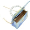 Mermaid Tie-Dye Pearl Handle Chain Strap Crocodile Texture Handbag, Blue - Bags - 3