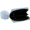 Shiny Mermaid Scale Wallet With Removable Pom Pom, Blue - Bags - 2