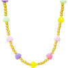 Heart Bead Necklace, Multicolors - Necklaces - 1 - thumbnail