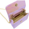 Shiny Seashell Pearl Handle Purse, Pink - Bags - 5 - thumbnail