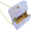 Shiny Seashell Pearl Handle Purse, Purple - Bags - 5