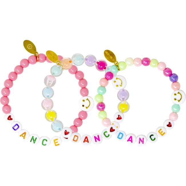 Dance And Smile Bead Bracelet Set, Multicolors