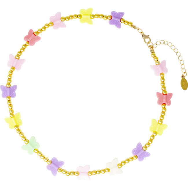 Butterfly Bead Necklace, Multicolors