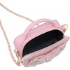 Belle Pearl Bow Handbag, Pink - Bags - 5