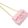 Classic Quilted Sparkle Mini Purse, Pink - Bags - 4