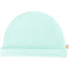 Solid Bamboo Baby Beanie Cap, Pastel Mint Ice - Hats - 1 - thumbnail