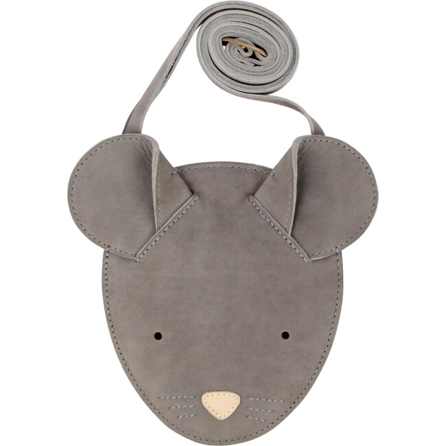 Britta Classic Mouse Nubuck Purse, Grey
