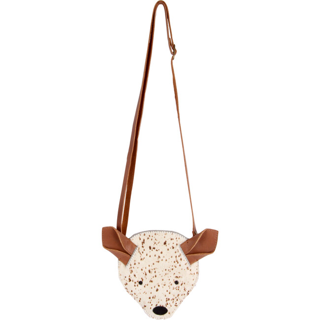 Britta Exclusive Bambi Spotted Cow Hair Purse, Cream And Brown - Bags - 3