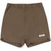 Wavel 2-Side Pocket Shorts, Brown - Shorts - 1 - thumbnail