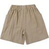 Waid 2-Side Patch Pocket Buttoned Shorts, Light Hay - Shorts - 3