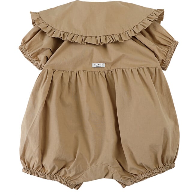 Till Large Ruffled Collar Playsuit, Warm Hazelnut - Rompers - 7