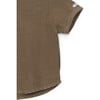 David V-Neck Short Sleeve Shirt, Brown - Shirts - 5