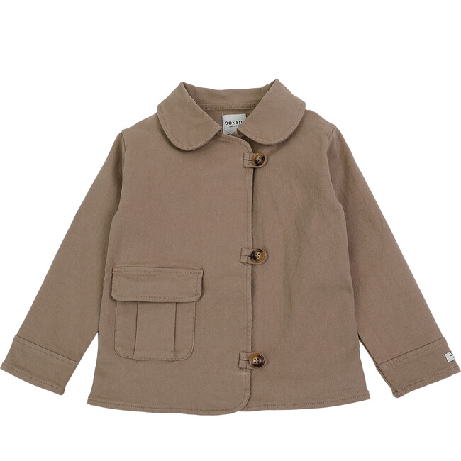 Lou Military-Style Pocket Button Loop Jacket, Nomad