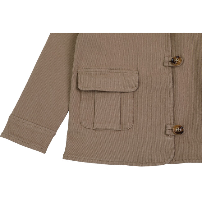 Lou Military-Style Pocket Button Loop Jacket, Nomad - Jackets - 4