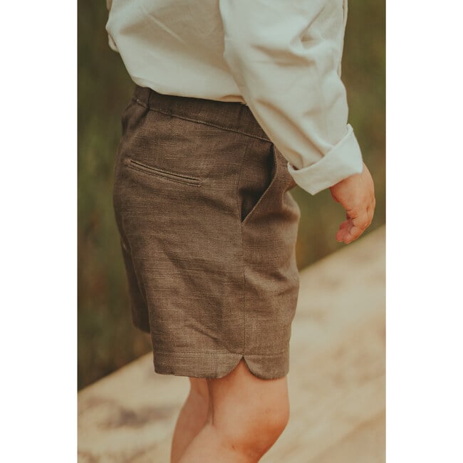 Wavel 2-Side Pocket Shorts, Brown - Shorts - 6