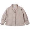 Mytti Ruffled Cuff Blouse, Rose Powder - Blouses - 1 - thumbnail